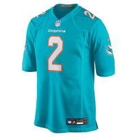 Miami Dolphins Malik Willis Nike Aqua Game Jersey