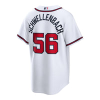 Atlanta Braves Spencer Schwellenbach Nike White Home Replica Jersey