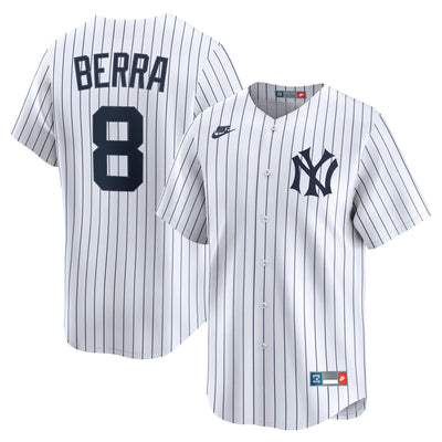 New York Yankees Yogi Berra Nike White Cooperstown Collection Limited Jersey