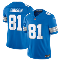 Detroit Lions Calvin Johnson Nike Blue Vapor F.U.S.E. Stitched Retired Limited Jersey