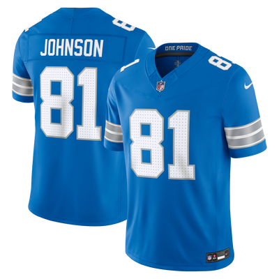 Detroit Lions Calvin Johnson Nike Blue Vapor F.U.S.E. Stitched Retired Limited Jersey