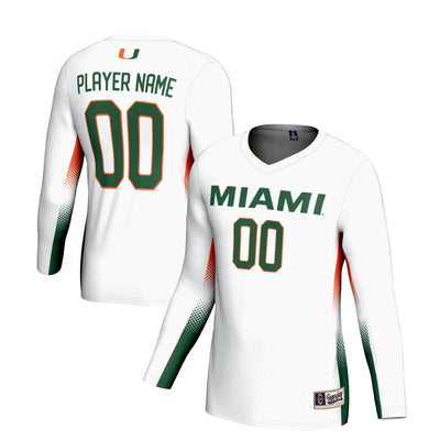 Miami Hurricanes GameDay Greats NIL Lightweight Volleyball Jersey - White