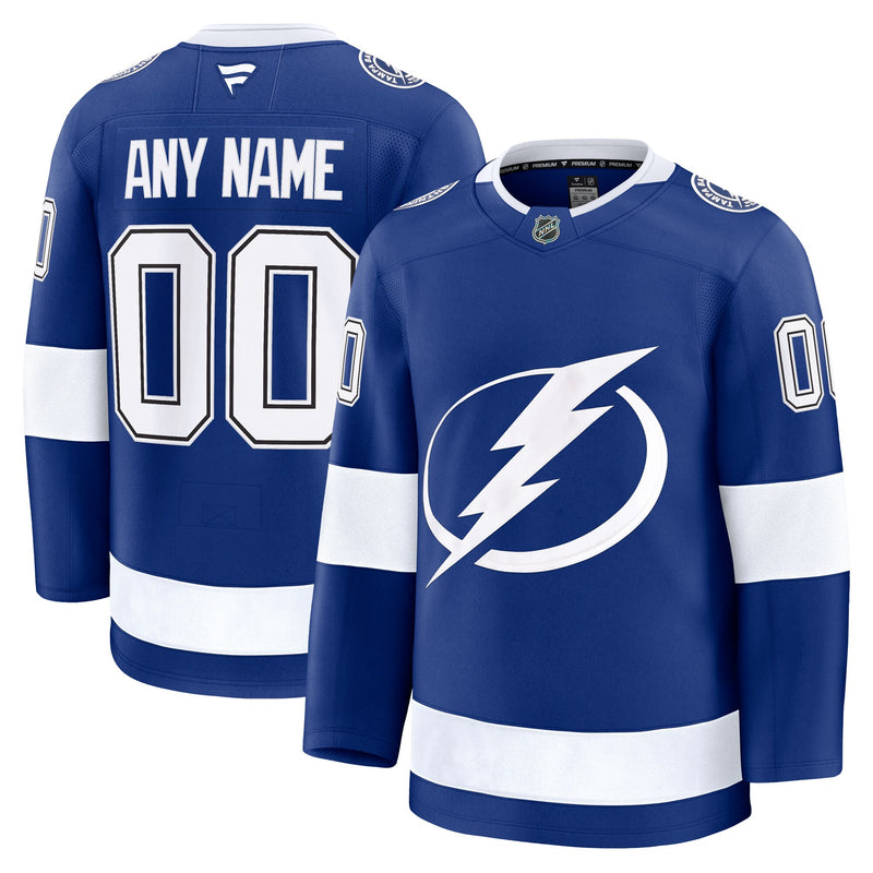 Tampa Bay Lightning Fanatics Blue Home Premium Custom Jersey