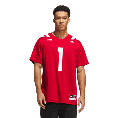 #1 Nebraska Huskers adidas Home Premier Jersey - Scarlet