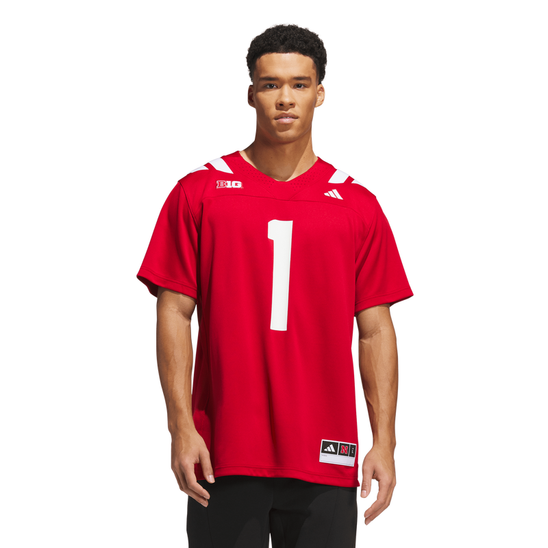 #1 Nebraska Huskers adidas Home Premier Jersey - Scarlet