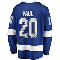 Tampa Bay Lightning Nicholas Paul Fanatics Blue Home Breakaway Player Jersey