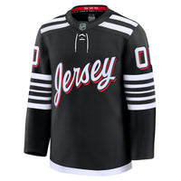 New Jersey Devils Fanatics Black Alternate Premium Custom Jersey