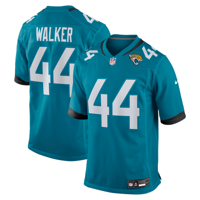 Jacksonville Jaguars Travon Walker Nike Teal Player Game Jersey