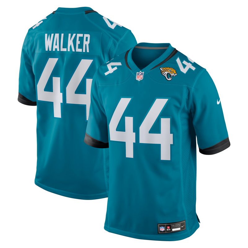 Jacksonville Jaguars Travon Walker Nike Teal Player Game Jersey