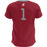 Washington State Cougars GameDay Greats Lightweight Soccer Fashion Jersey - Crimson