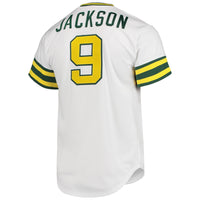 Athletics Reggie Jackson Mitchell & Ness White 1972 Cooperstown Collection Authentic Jersey