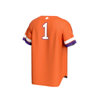 #1 Clemson Tigers GameDay Greats Lightweight Collegiate Baseball Fashion Jersey - Orange
