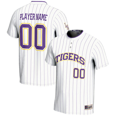 LSU Tigers GameDay Greats NIL Pick-A-Player Lightweight Softball Jersey - White