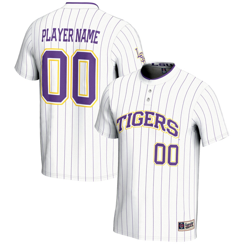 LSU Tigers GameDay Greats NIL Pick-A-Player Lightweight Softball Jersey - White