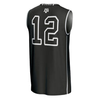 #12 Texas A&M Aggies GameDay Greats Basketball Lightweight Fashion Jersey - Black