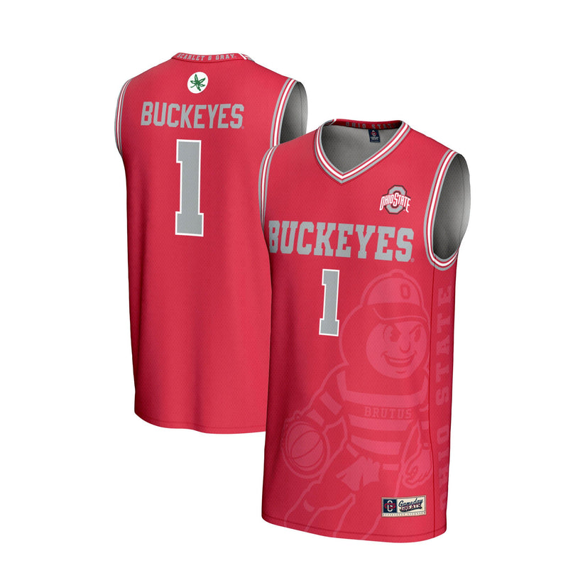 #1 Ohio State Buckeyes GameDay Greats Lightweight Icon Print Basketball Jersey - Scarlet