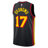 Atlanta Hawks Jordan Statement Edition Swingman Jersey - Black - Onyeka Okongwu -