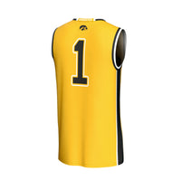 Iowa Hawkeyes GameDay Greats Lightweight Collegiate Basketball Fashion Jersey - Gold