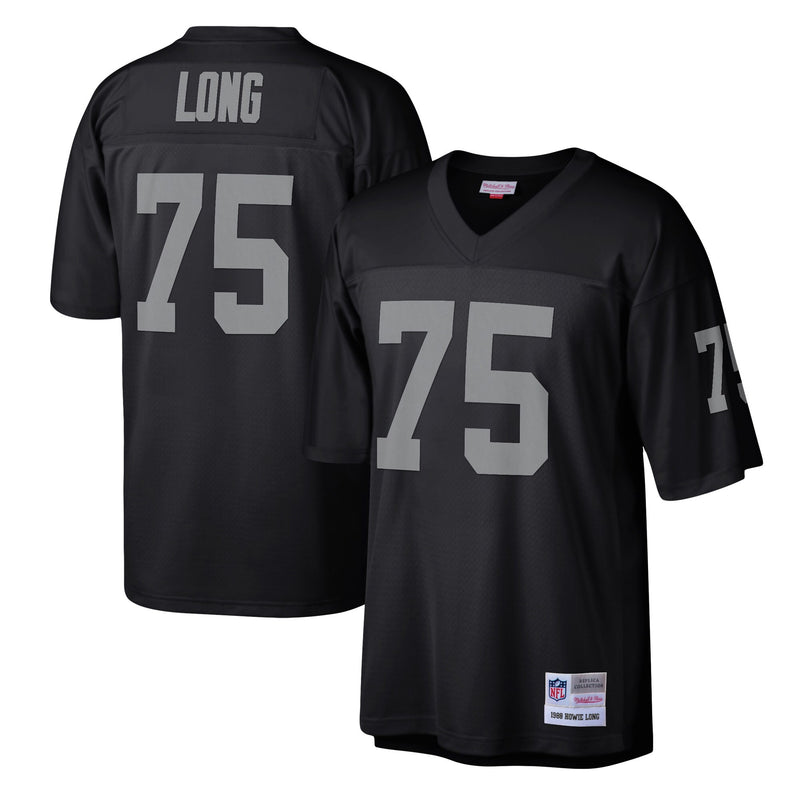 Las Vegas Raiders Howie Long Mitchell & Ness Black Legacy Replica Jersey