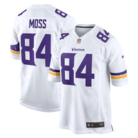 Minnesota Vikings Randy Moss Nike White Retired Player Game Jersey