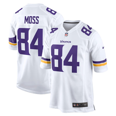 Minnesota Vikings Randy Moss Nike White Retired Player Game Jersey