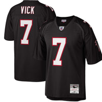 Atlanta Falcons Michael Vick Mitchell & Ness Black Big & Tall 2002 Retired Player Replica Jersey