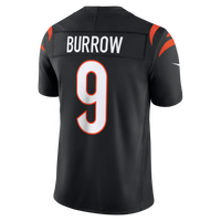 Cincinnati Bengals Joe Burrow Nike Black Team Vapor F.U.S.E. Stitched Limited Jersey
