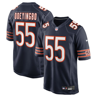 Chicago Bears Dayo Odeyingbo Nike Navy Team Game Jersey