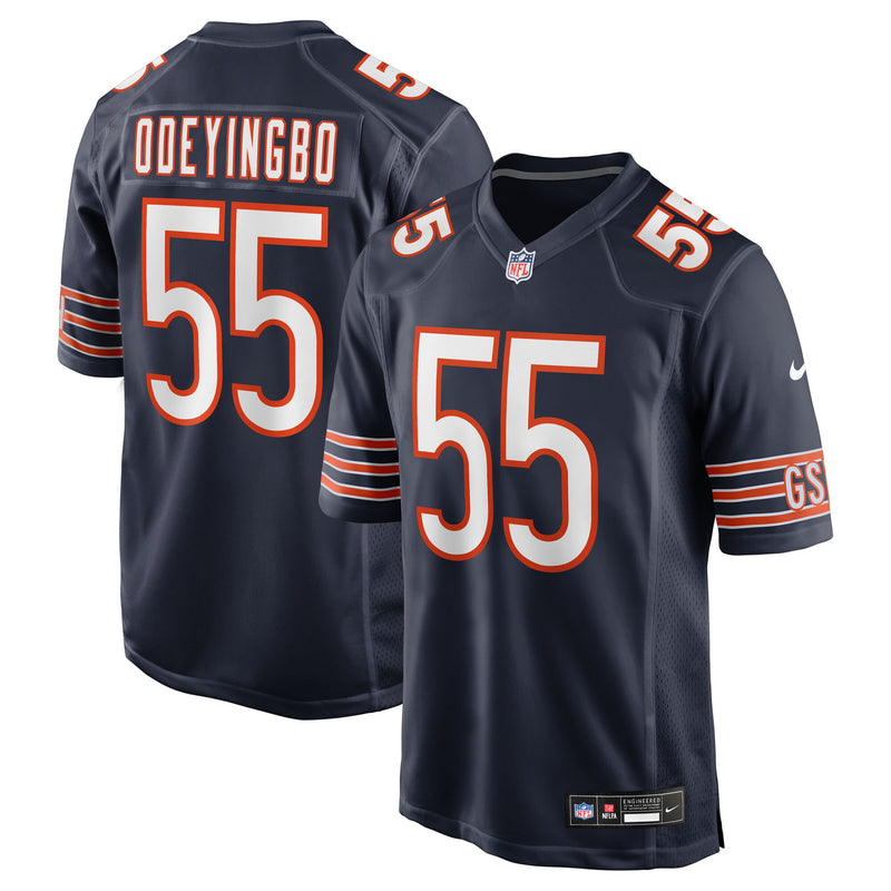 Chicago Bears Dayo Odeyingbo Nike Navy Team Game Jersey