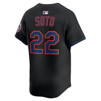 New York Mets Juan Soto Nike Black Alternate Limited Jersey