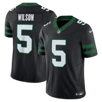 New York Jets Garrett Wilson Nike Legacy Black Alternate Vapor F.U.S.E. Limited Jersey