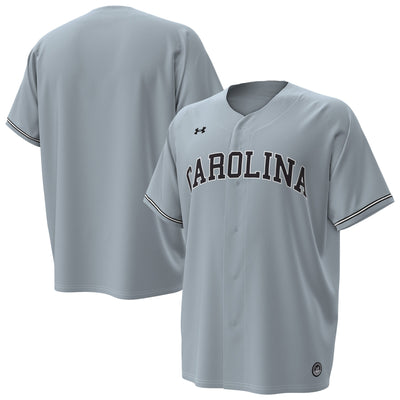 South Carolina Gamecocks Under Armour Replica Baseball Jersey - Gray