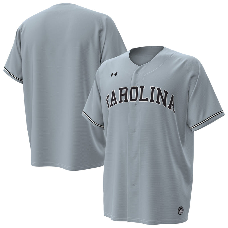 South Carolina Gamecocks Under Armour Replica Baseball Jersey - Gray