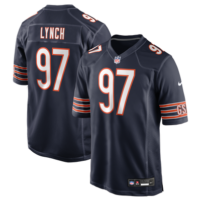Chicago Bears James Lynch Nike Navy Team Game Jersey
