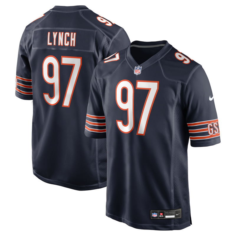 Chicago Bears James Lynch Nike Navy Team Game Jersey