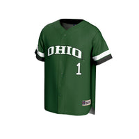 #1 Ohio Bobcats GameDay Greats Lightweight Collegiate Baseball Fashion Jersey - Green