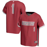 #1 Washington State Cougars GameDay Greats Lightweight Baseball Jersey - Crimson