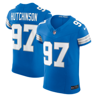 Detroit Lions Aidan Hutchinson Nike Blue Team Vapor F.U.S.E. Elite Jersey