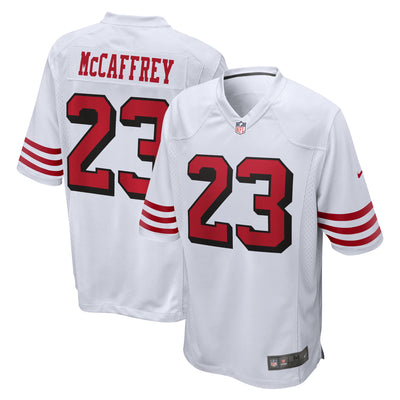 San Francisco 49ers Christian McCaffrey Nike White Game Jersey