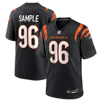Cincinnati Bengals Cam Sample Nike Black Game Jersey
