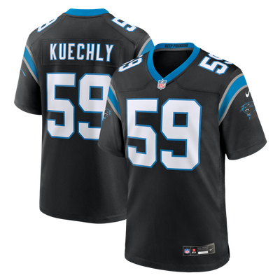 Carolina Panthers Luke Kuechly Nike Black Team Game Jersey