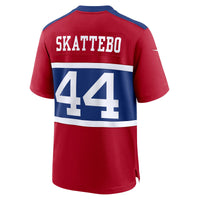 New York Giants Cam Skattebo Nike Red Alternate Century Red Game Jersey