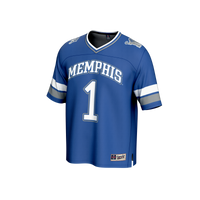 #1 Memphis Tigers GameDay Greats Collegiate Football Fashion Jersey - Royal