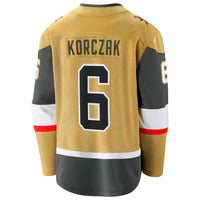 Vegas Golden Knights Kaedan Korczak Fanatics Gold Home Breakaway Jersey