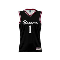 #1 Santa Clara Broncos GameDay Greats Lightweight Collegiate Basketball Fashion Jersey - Black