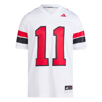 adidas Jeff Brohm White Louisville Cardinals Football Icon Premier Jersey