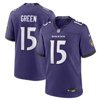 Baltimore Ravens Mike Green Nike Purple Team Game Jersey