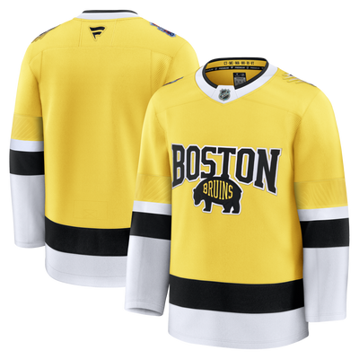 Boston Bruins Fanatics Gold 2026 NHL Stadium Series Premium Custom Jersey