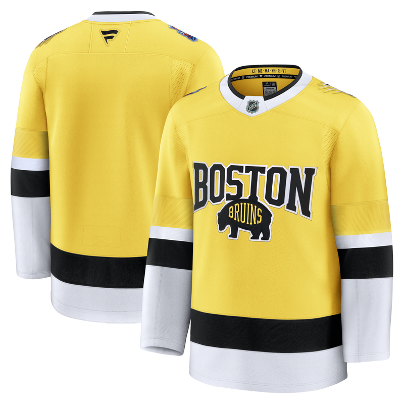 Boston Bruins Fanatics Gold 2026 NHL Stadium Series Premium Custom Jersey