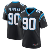 Carolina Panthers Julius Peppers Nike Black Retired Player Game Jersey